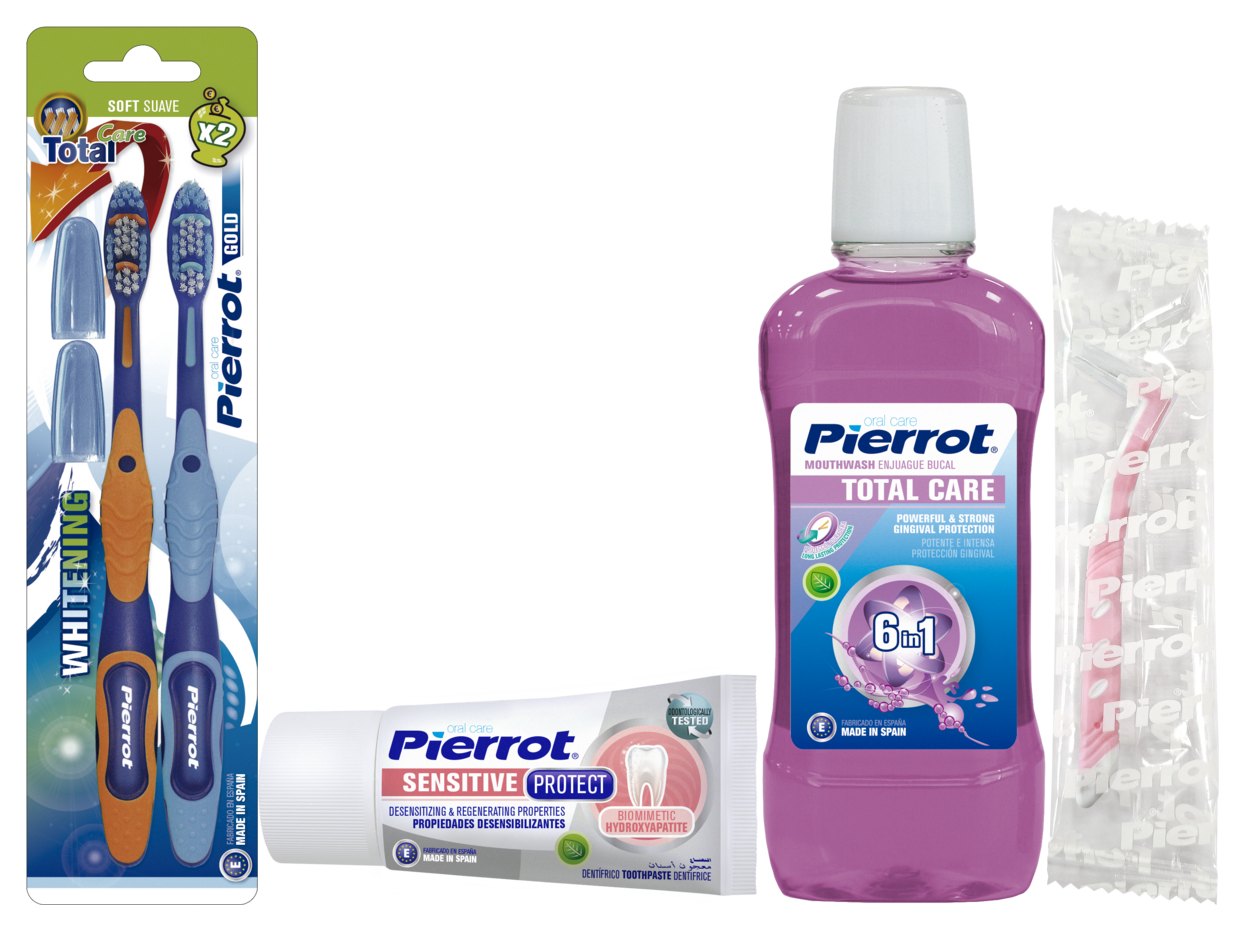 Gama completa de higiene bucodental Pierrot para distribución mayorista